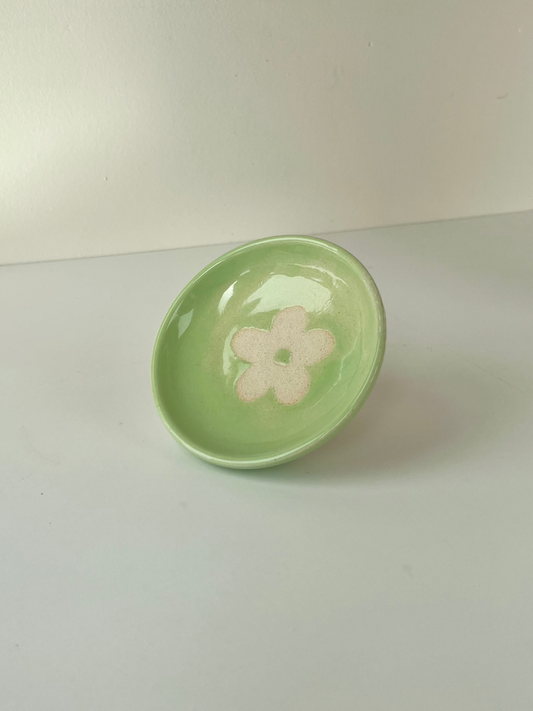 Green Daisy Trinket Dish 2